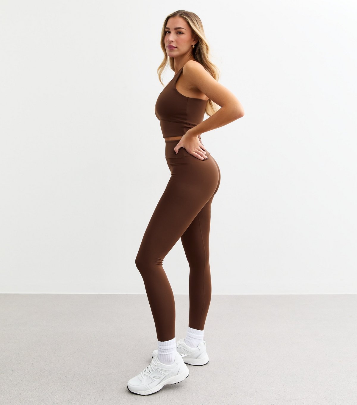 Rise Women's by Zara McDermott Brown Active Scoop Neck Vest Rise New Look - 3