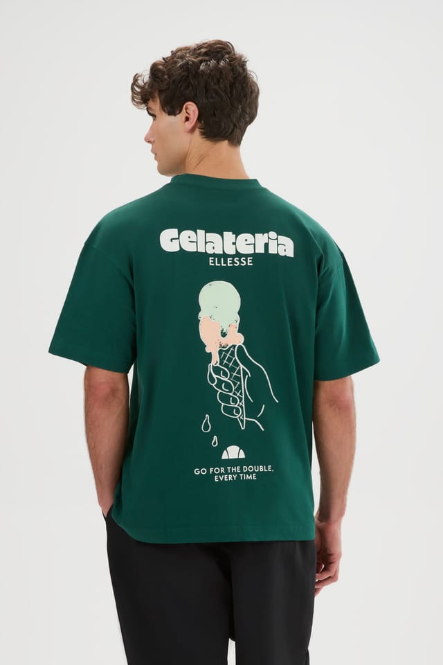 Ellesse Ellesse Men's Gelateria Tee in Dark Green - 2