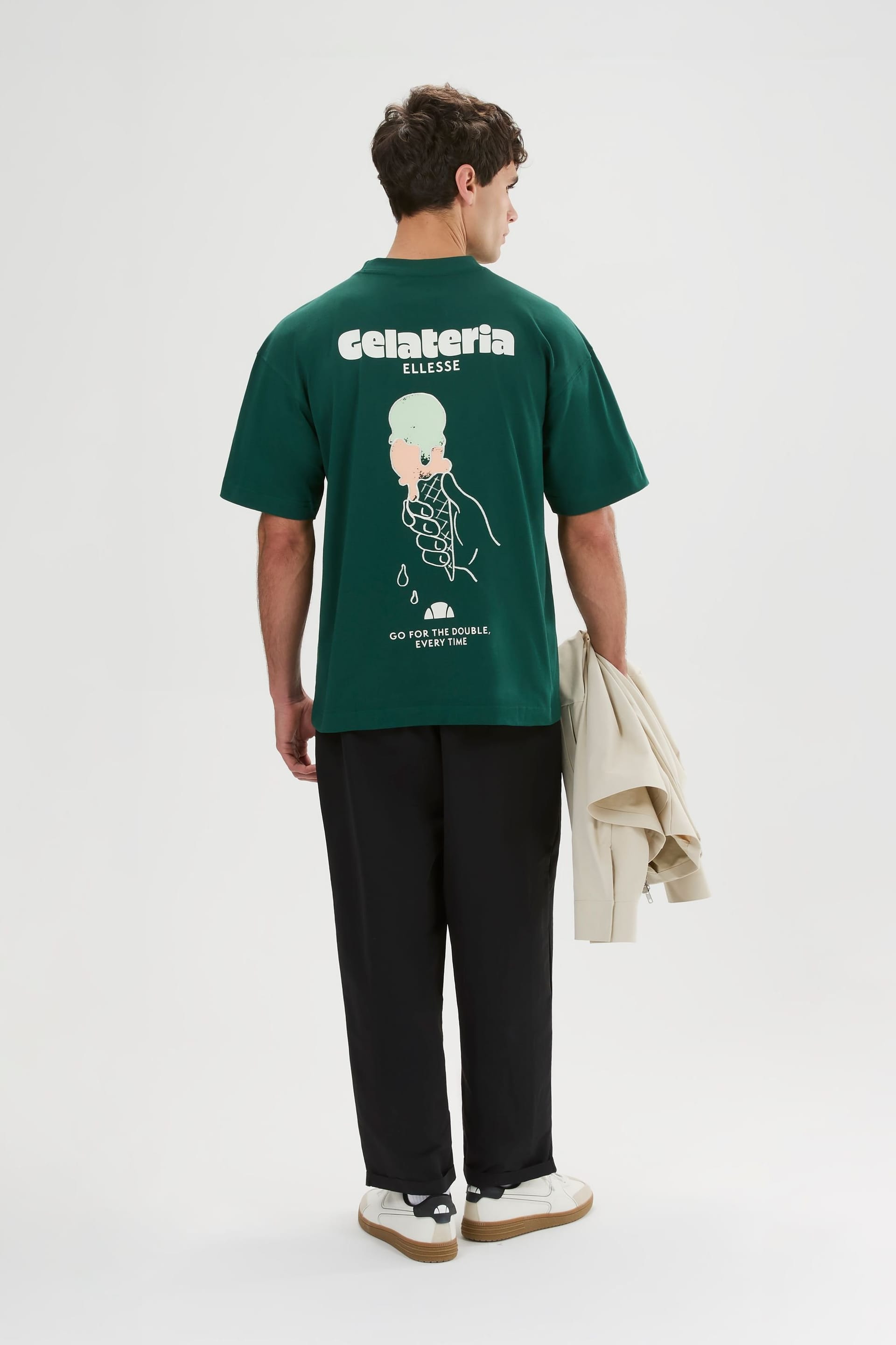 Ellesse Ellesse Men's Gelateria Tee in Dark Green - 4