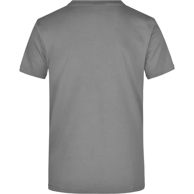 James and Nicholson James and Nicholson Men's Heavyweight Crew Neck T-Shirt in Dark Grey - 2