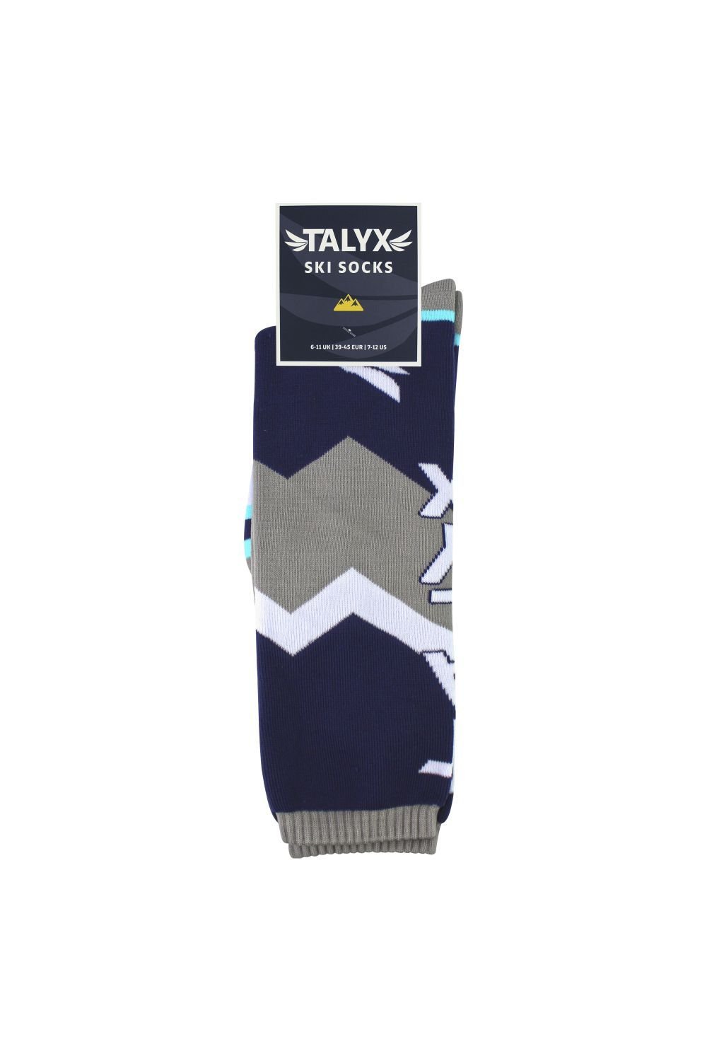 TALYX TALYX Men's Mens Cushioned Thermal Winter Ski Socks in Blue - 2