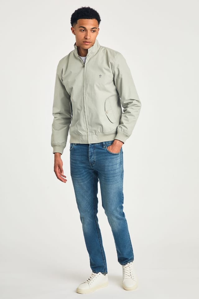 French Connection French Connection Men's Funnel Neck Harrington Jacket in Stone - 3