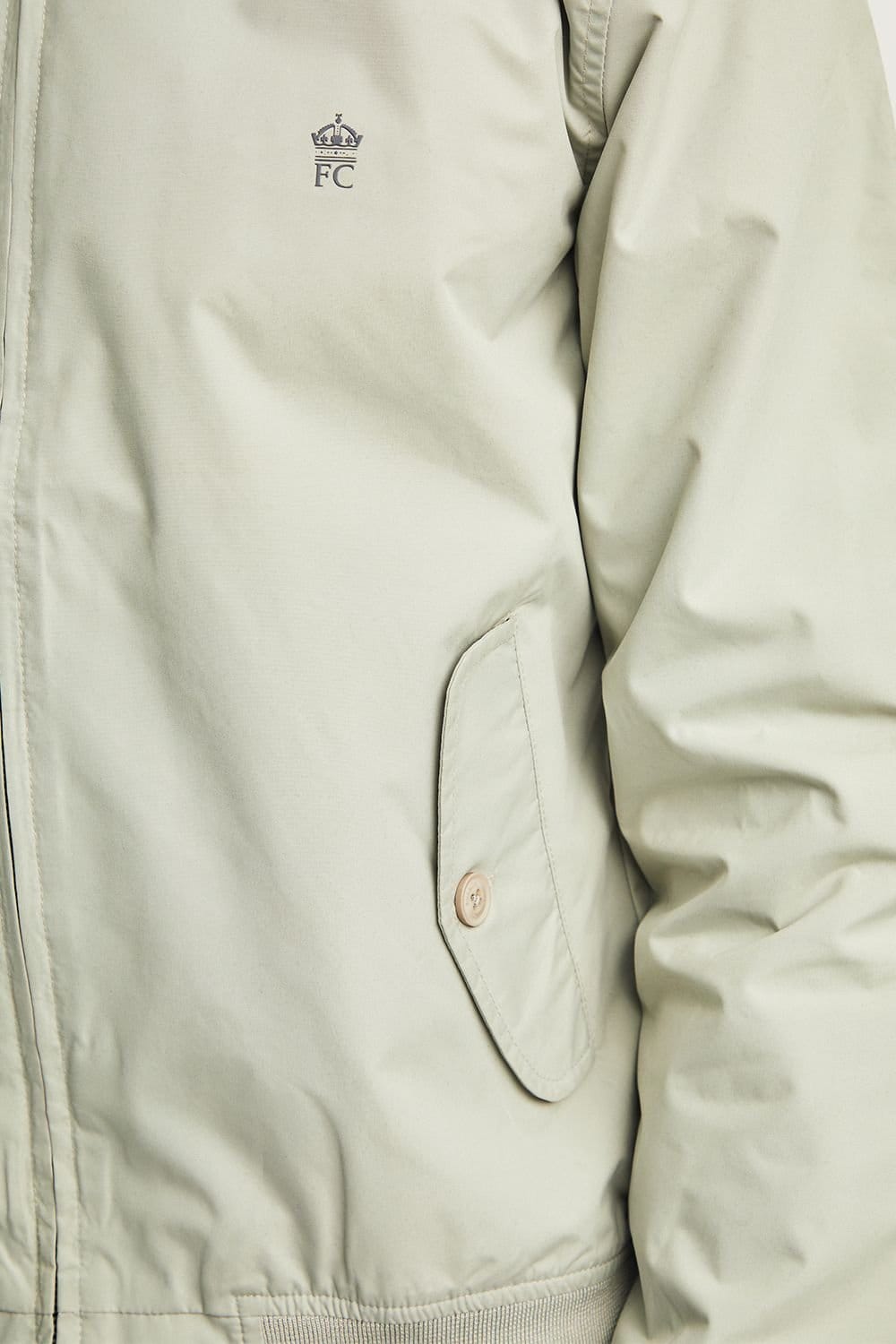 French Connection French Connection Men's Funnel Neck Harrington Jacket in Stone - 4