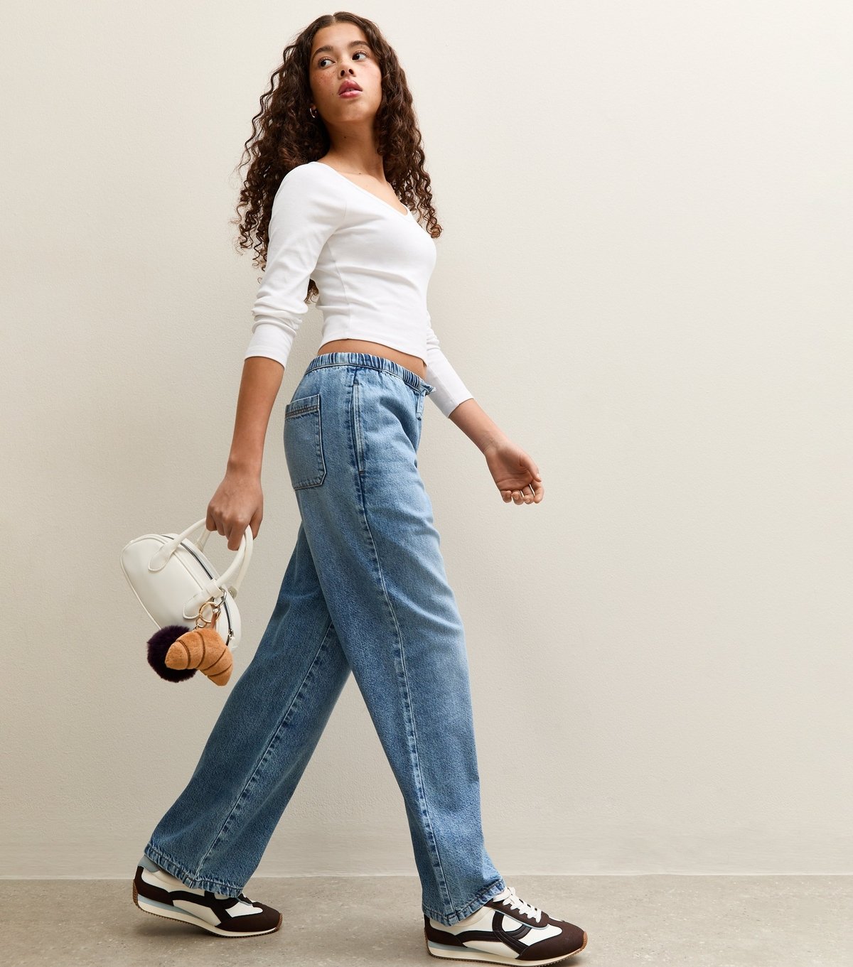 New Look Girls' Blue Drawstring Waist Jeans New Look - 2