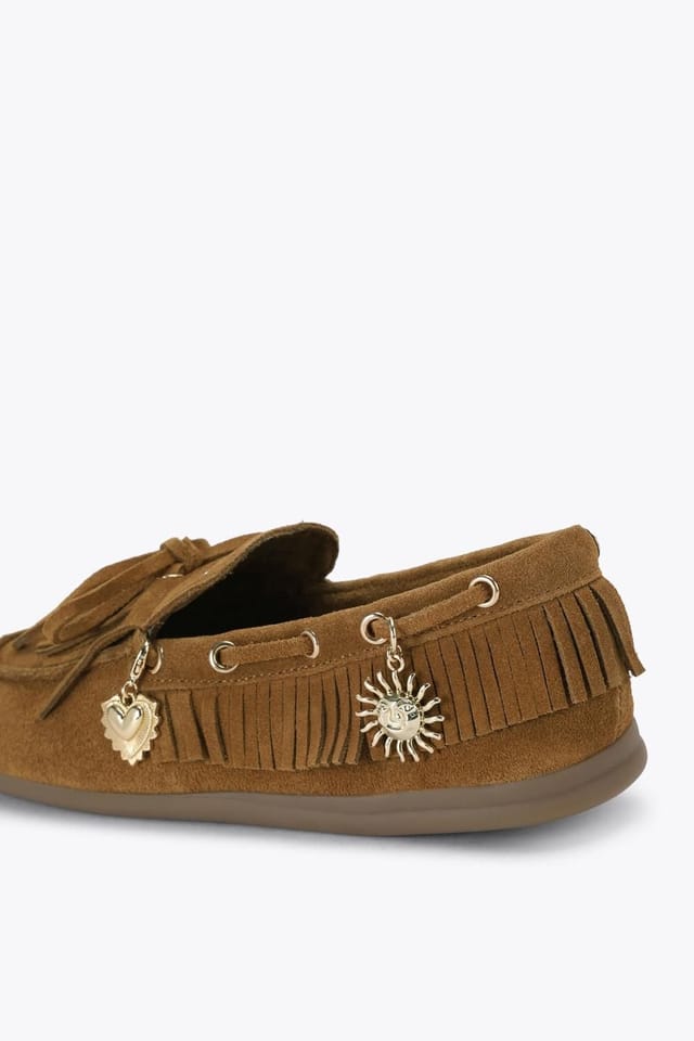 Steve Madden STEVE MADDEN Women's 'Rascals Tan Suede' Suede Flats - 3