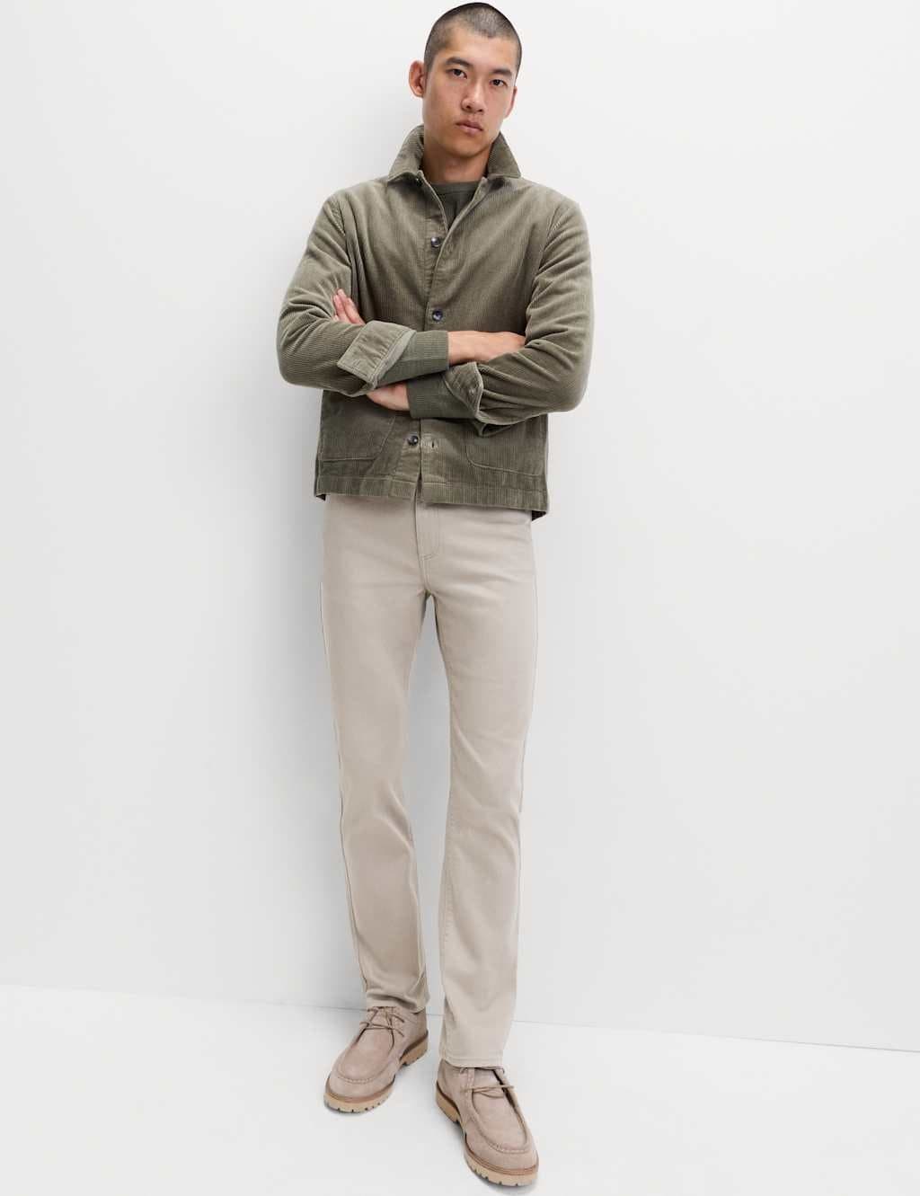 Marks & Spencer M&S Slim Fit Stretch Jeans Pebble