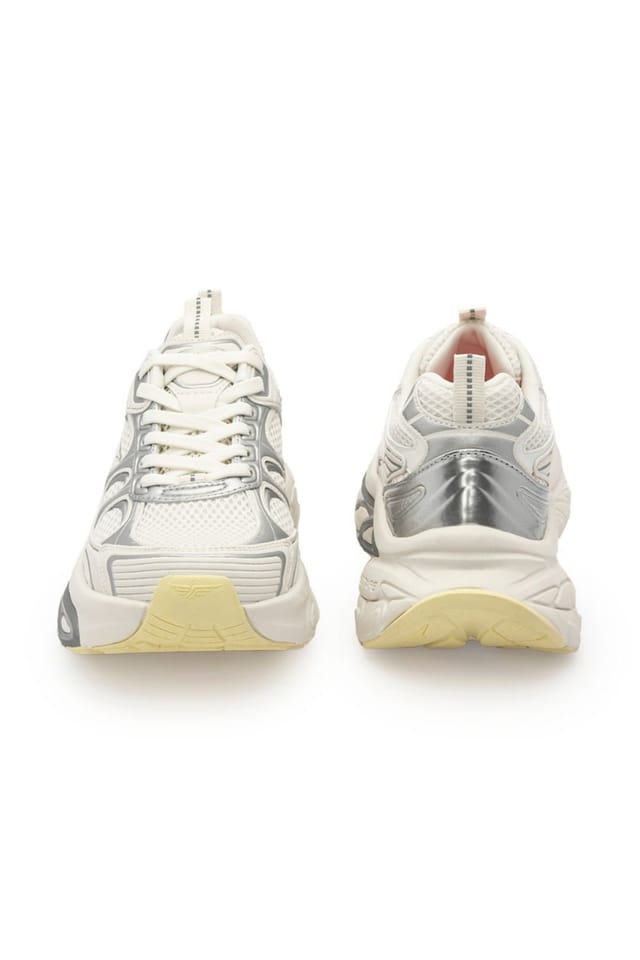 STYLEWISE STYLEWISE Women's DesertFlow Chunky Sole Trainers in Silver - 3