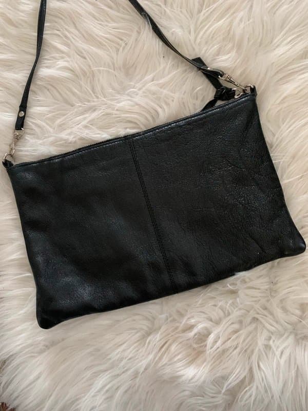 Topshop Topshop black suede studs purse