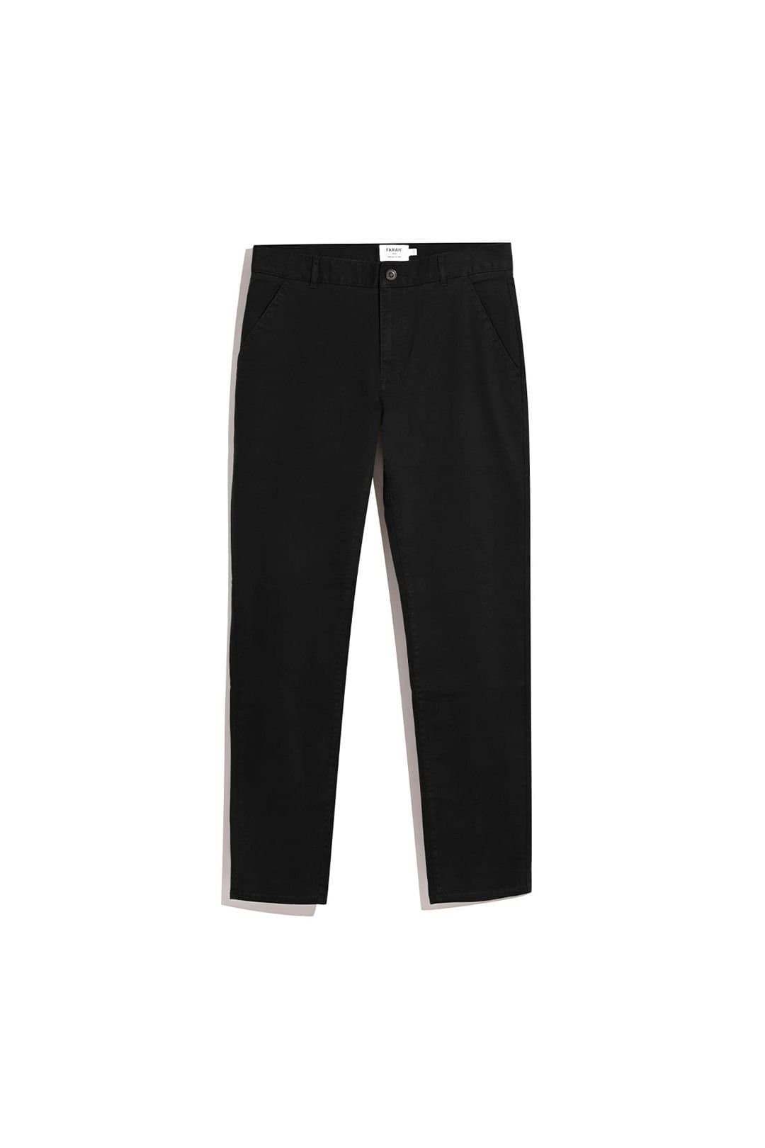 Farah Farah Men's Elm Stretch Chino Trousers in Black