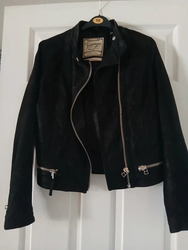 New Look Black Faux Leather Biker Jacket