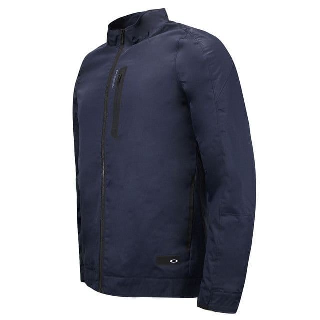 Oakley Oakley Men's City Performance Bomber Jacket Zip Up Track Top in Blue - 1