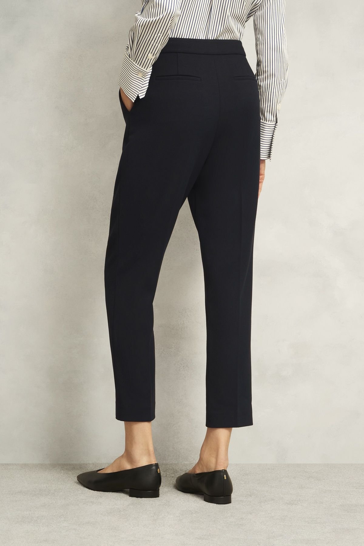 Hobbs London Hobbs London Women's Ivy Slim Trousers in Dark Navy - 4