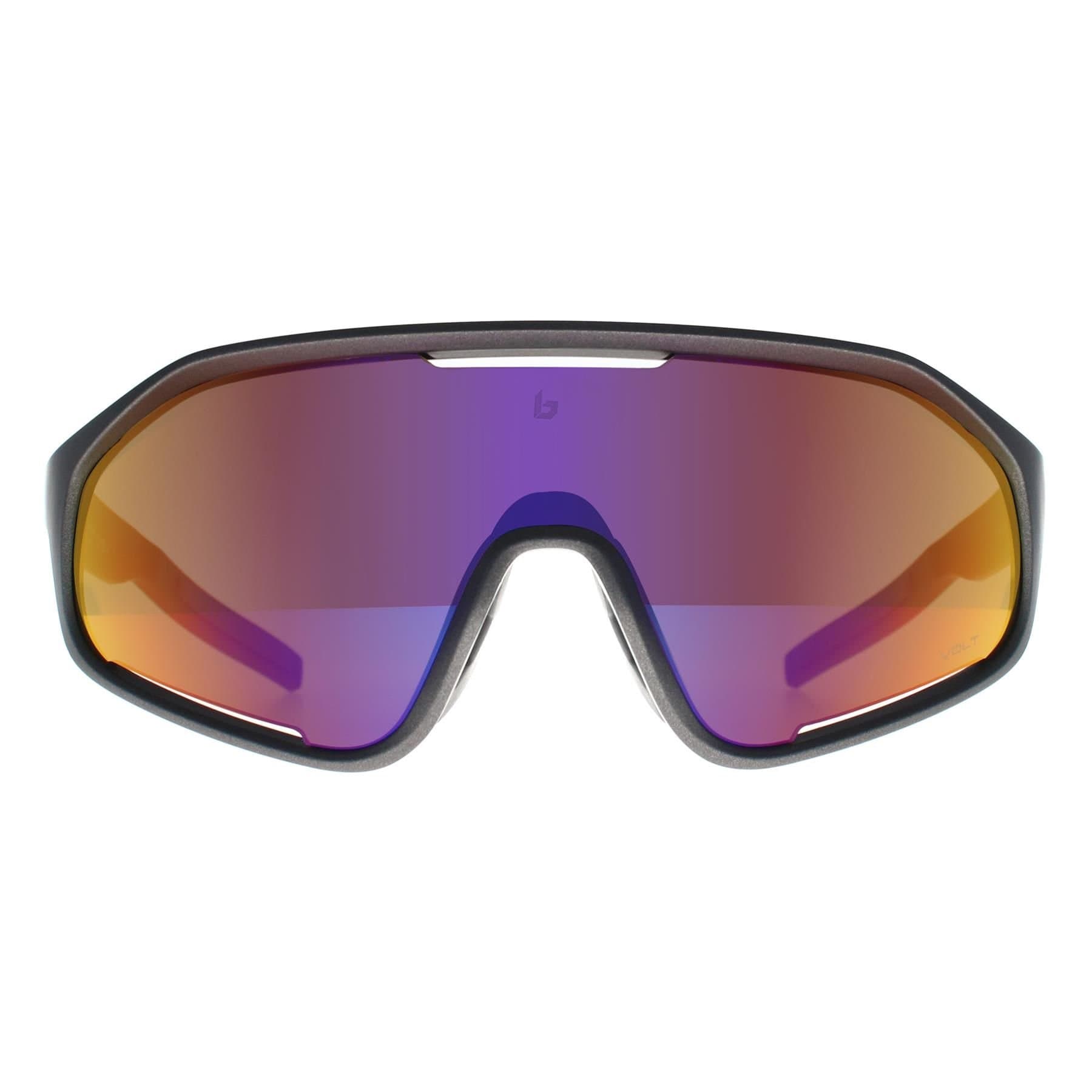 Bolle Bolle Men's Shield Matte Titanium Volt Ultraviolet Shifter in Grey
