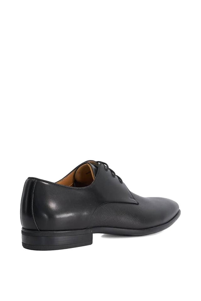 Dune London Dune London Men's Wide Fit 'Saffi' Leather Derbies in Black - 3