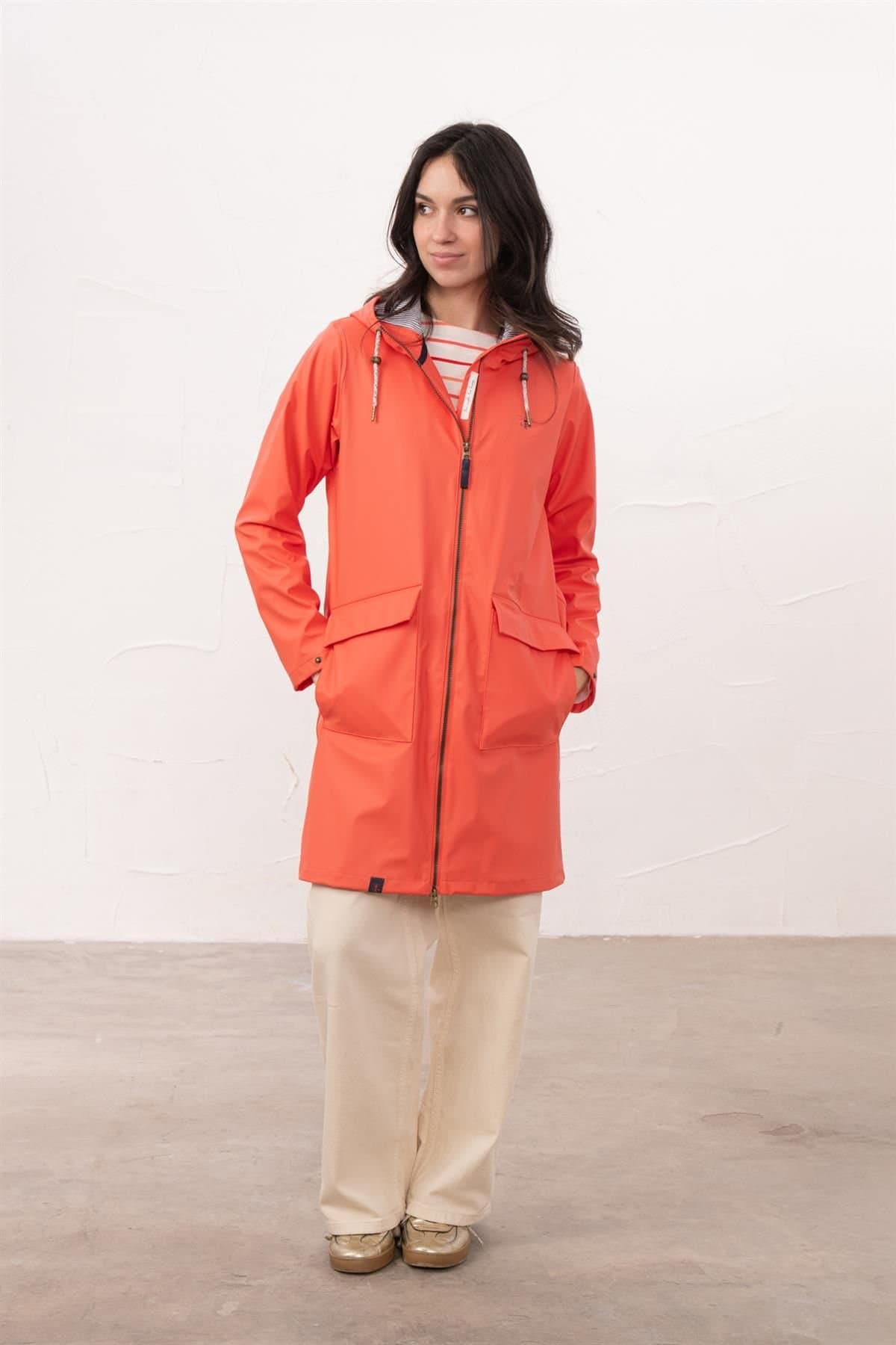 Lighthouse Clothing Lighthouse Clothing Women's Lucy Long Jacket in Red