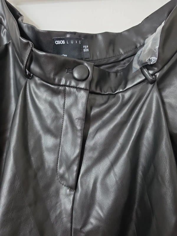 ASOS Asos Luxe faux leather short size 16