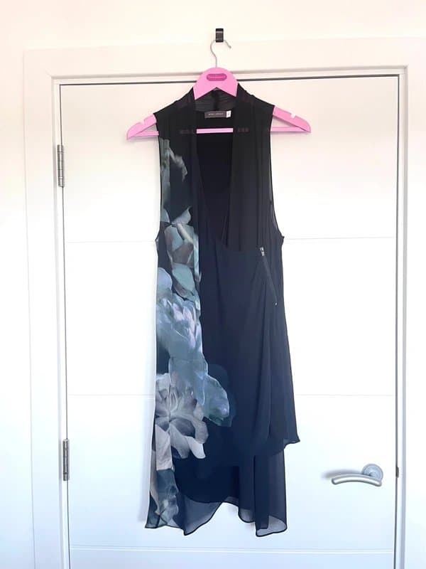 Mint Velvet Mint Velvet sleeveless black dress Size 10