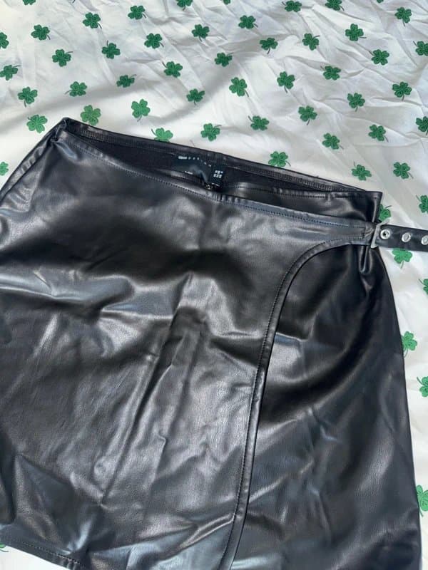 ASOS Black leather skirt - ASOS