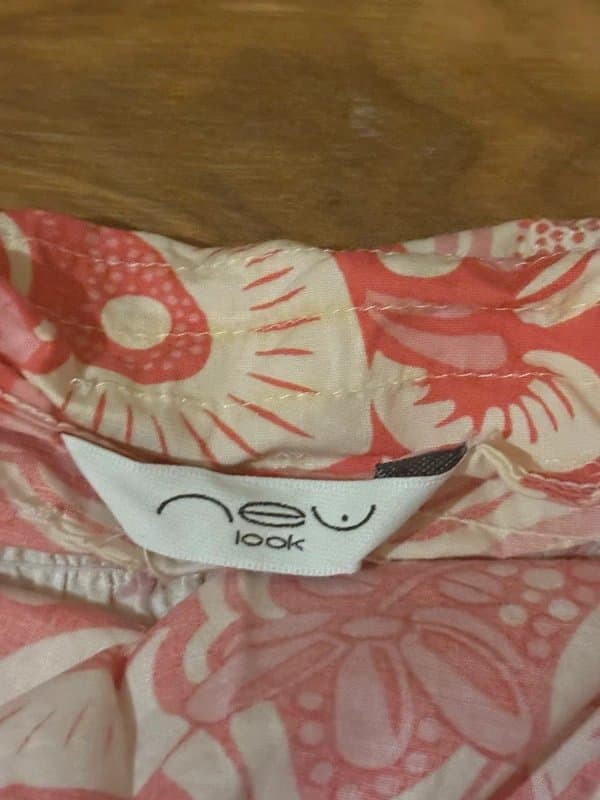 New Look New Look halter neck retro print 97% cotton