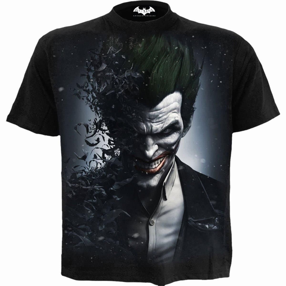 Spiral Spiral Men's JOKER - ARKHAM ORIGINS - T-Shirt Black