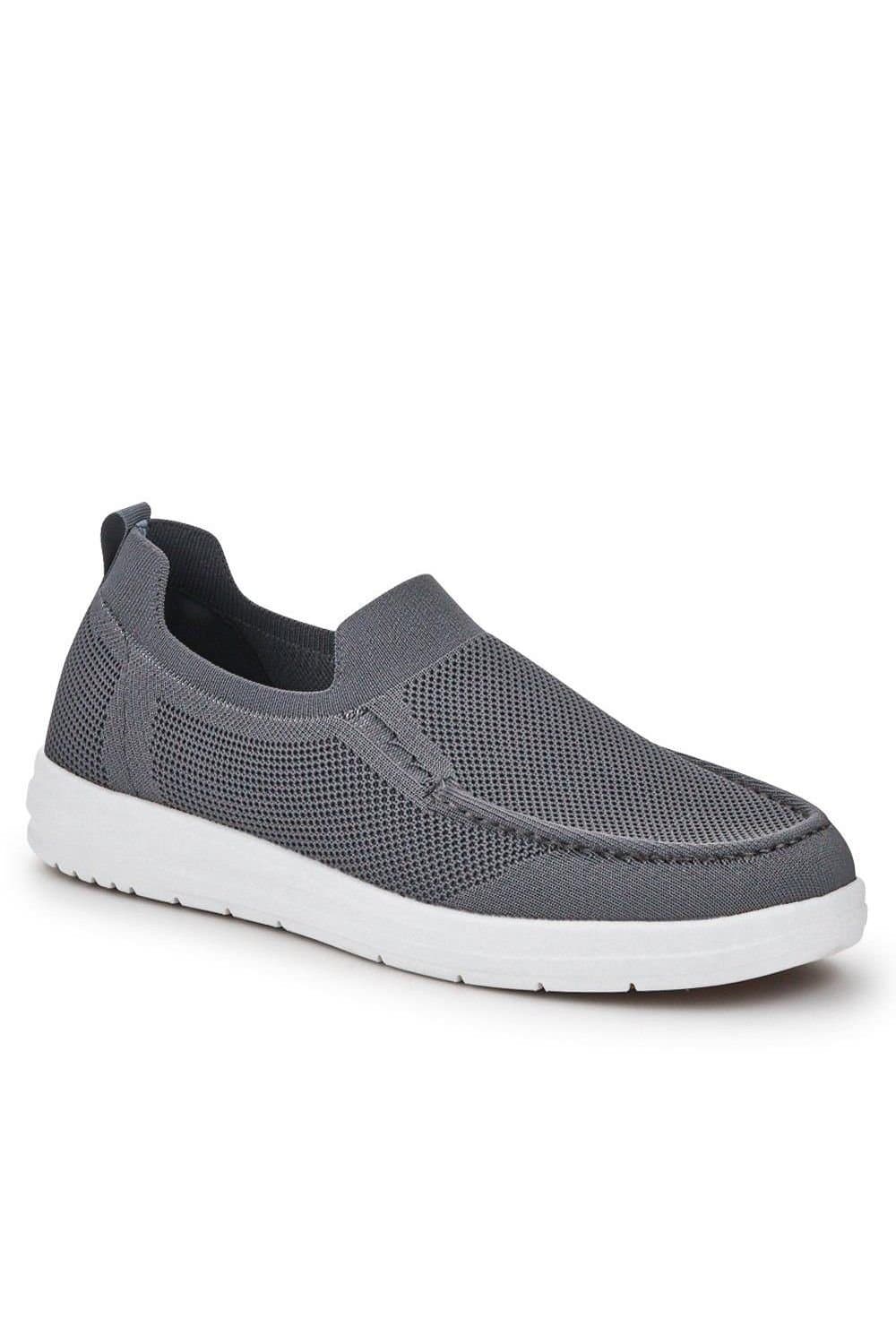Pavers Pavers Men's Stretchy Slip-On Shoes in Grey