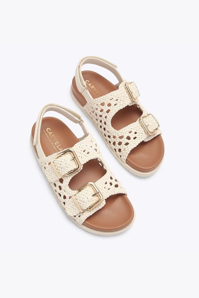 Carvela Carvela Women's 'Solina Weave' Sandals in Cream - 2