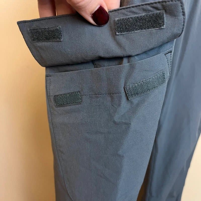 EMS Eastern Mountain Sports lined cargo hiking pants gray 6