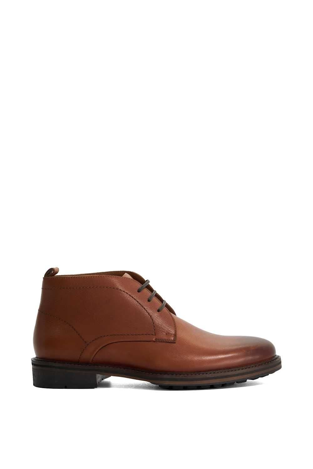 Dune London Dune London Men's 'Charleys' Leather Chukka Boots in Brown