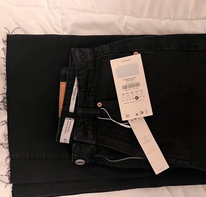Bershka NWT ripped black jeans