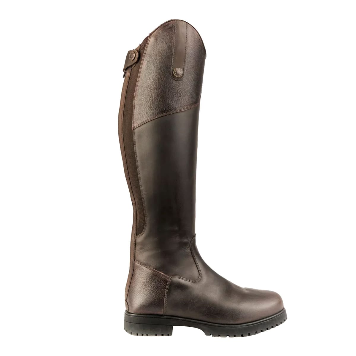 Moretta Moretta Women's Ventura Leather Riding Boots in Dark Brown - 1