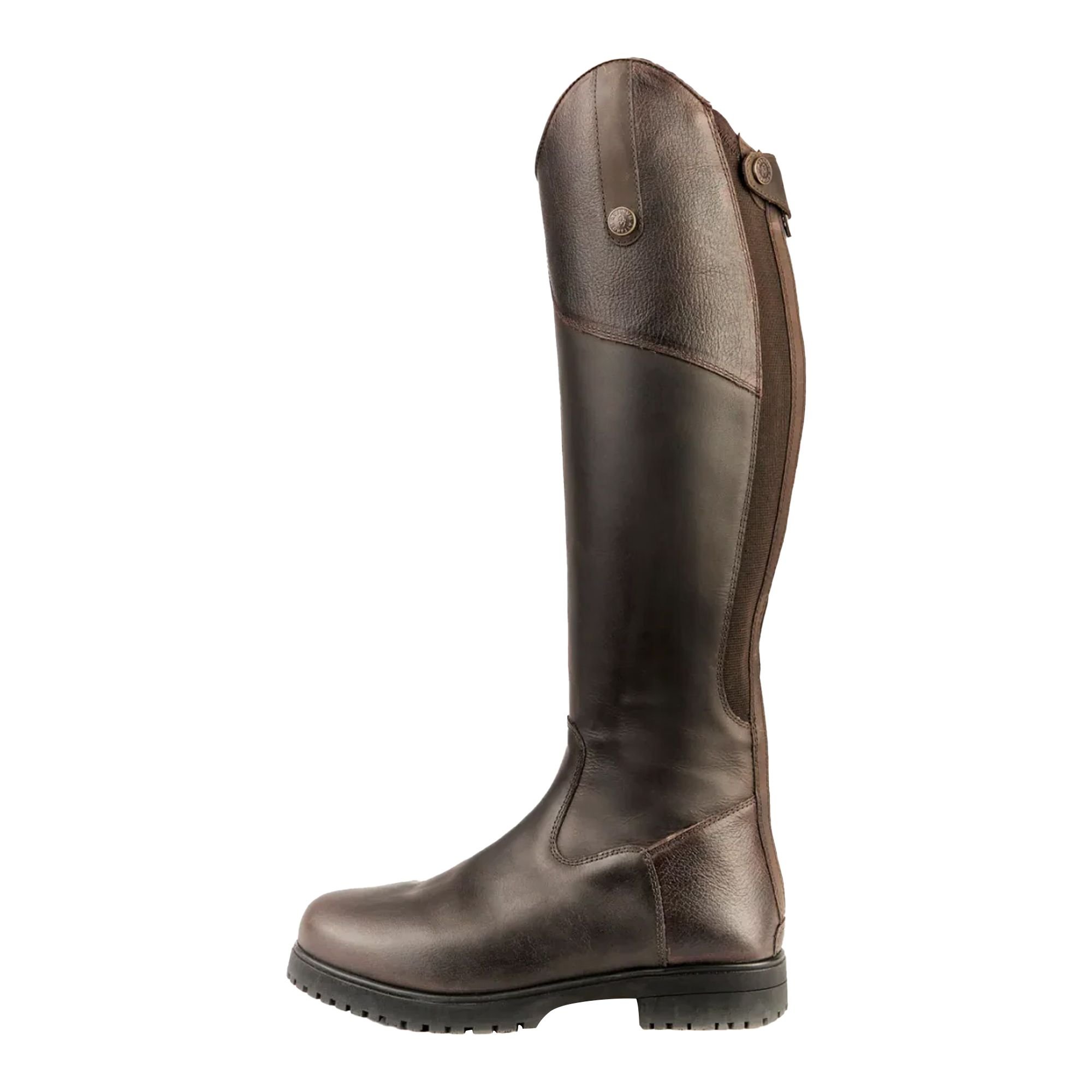 Moretta Moretta Women's Ventura Leather Riding Boots in Dark Brown - 2