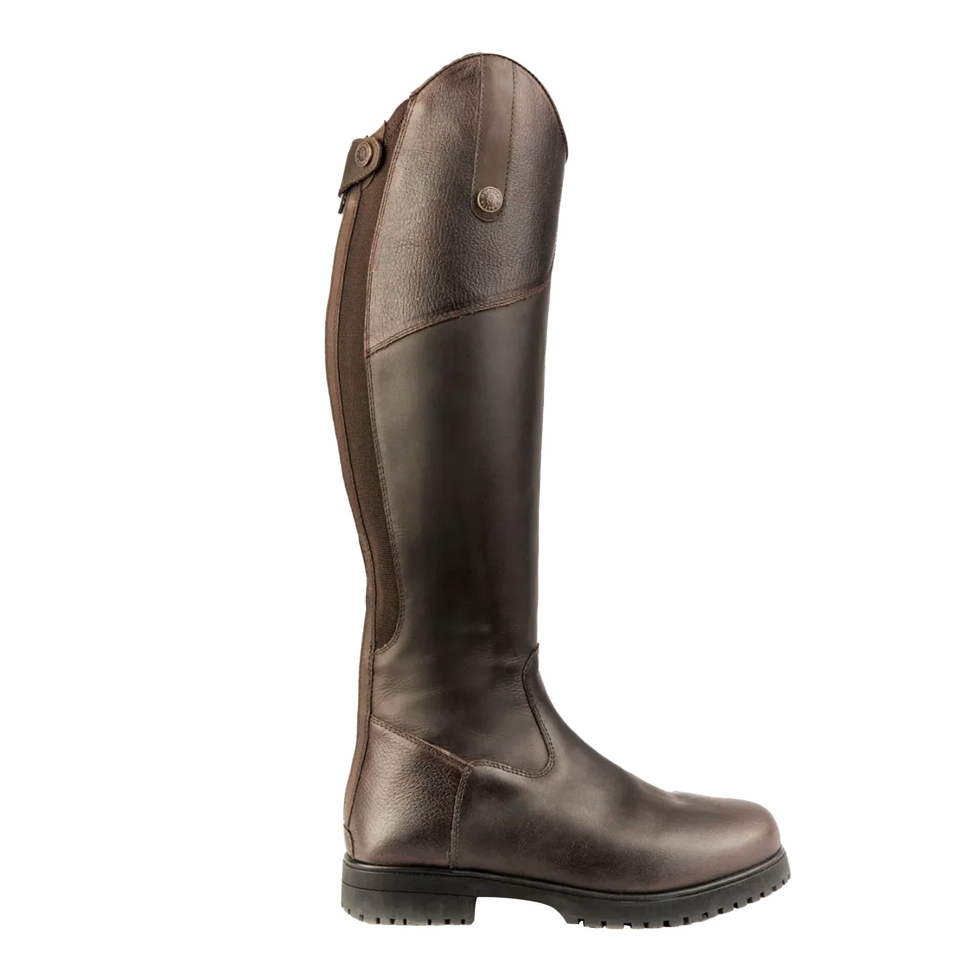 Moretta Moretta Women's Ventura Leather Riding Boots in Dark Brown - 4
