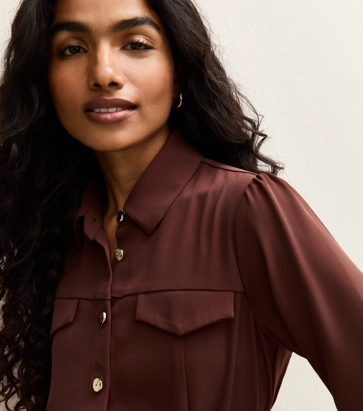 New Look Women's Petite Brown Shirt Mini Dress New Look - 3