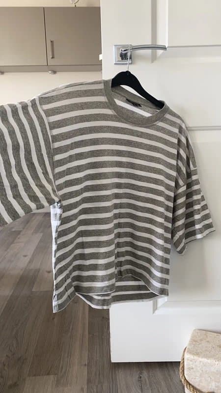 Topshop Topshop grey/white top