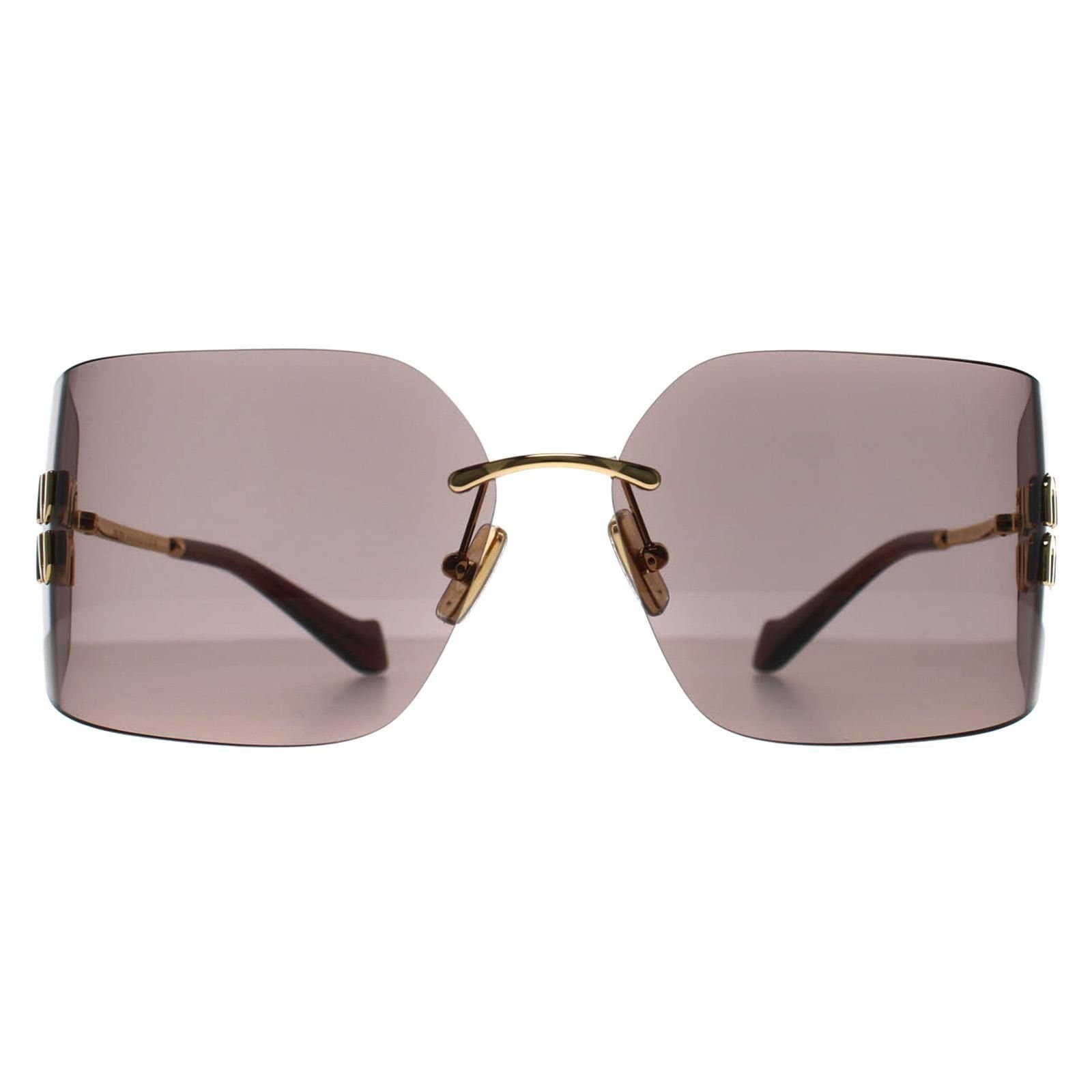 Miu Miu Miu Miu Women's Rimless Gold Light Purple Brown MU54YS