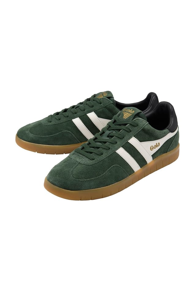 Gola Classics Gola Classics Men's 'Atlas' Suede Lace-Up Trainers in Green - 3