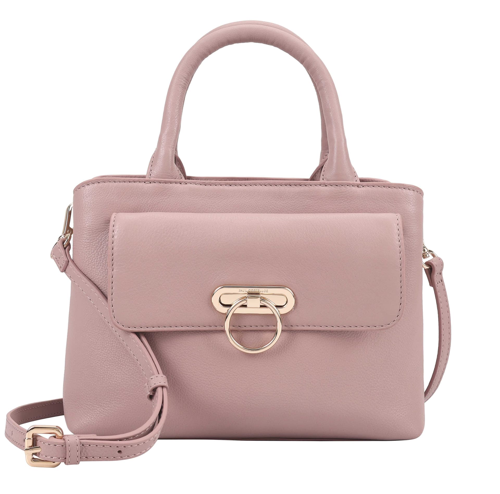 Paul Costelloe Paul Costelloe Women's Navarre Leather Multi Way Bag in Rose