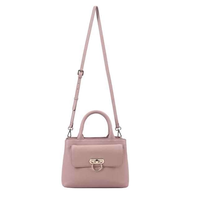 Paul Costelloe Paul Costelloe Women's Navarre Leather Multi Way Bag in Rose - 2