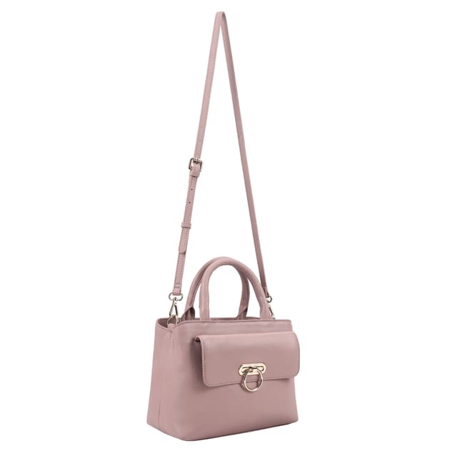 Paul Costelloe Paul Costelloe Women's Navarre Leather Multi Way Bag in Rose - 3