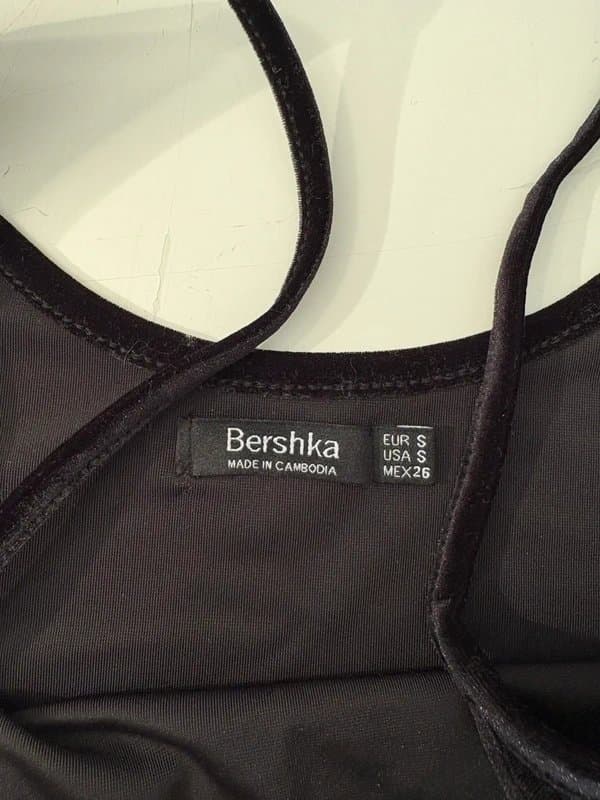 Bershka Velvet party top bershka
