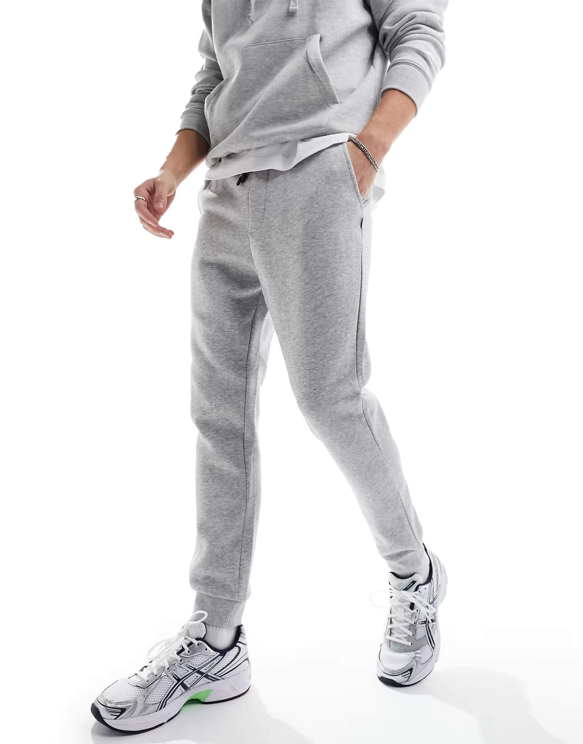 ASOS Jack & Jones slim fit jogger in grey