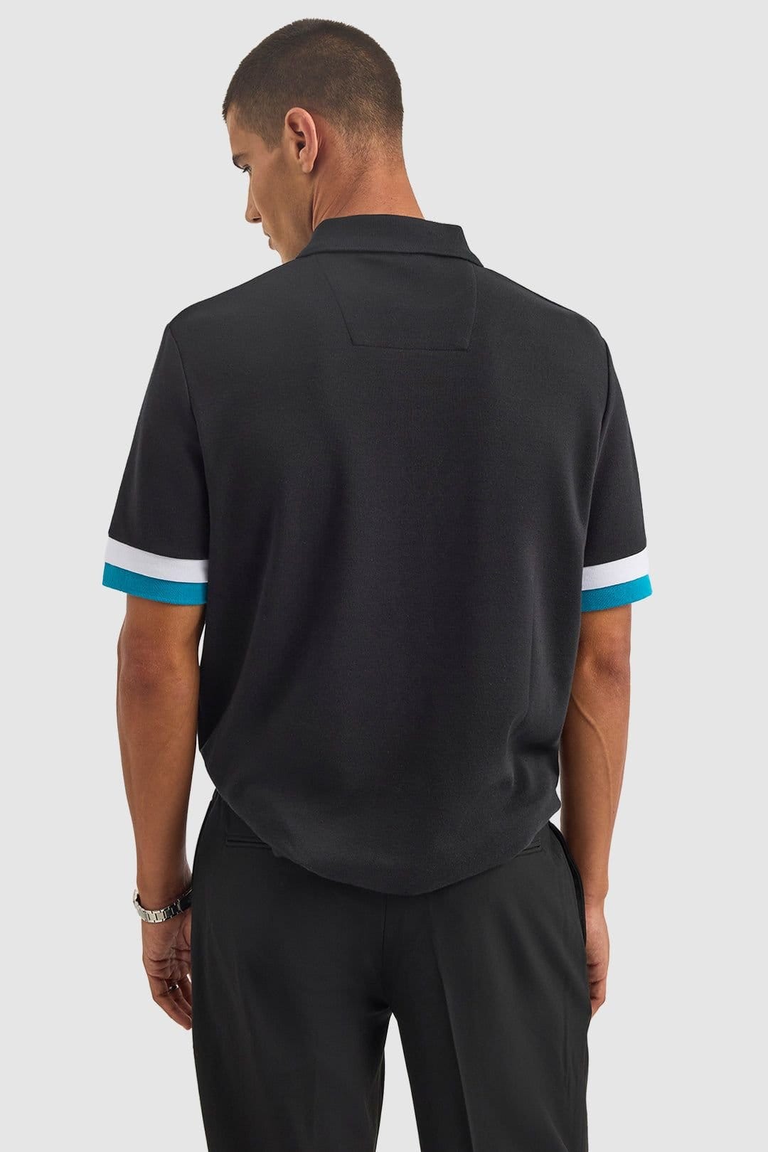 Nautica Nautica Men's Keanu Polo Shirt in Black - 4
