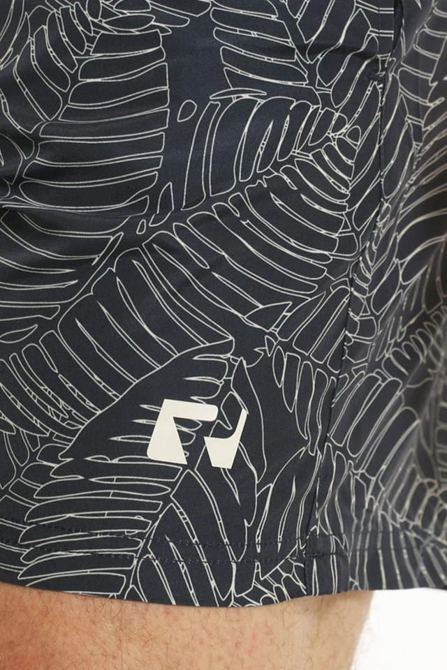 RIPT Essentials RIPT Essentials Men's Leaf Print Swim Shorts in Navy - 3