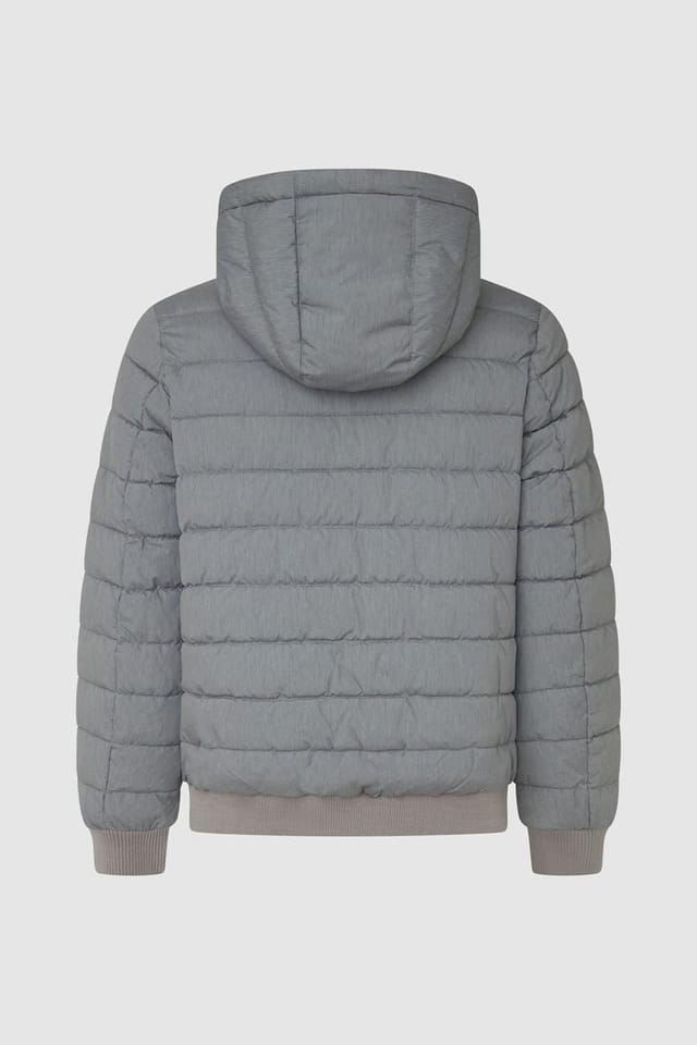 Pepe Jeans Pepe Jeans Men's Tomek Padded Full Zip Hooded Jacket Grey - 2