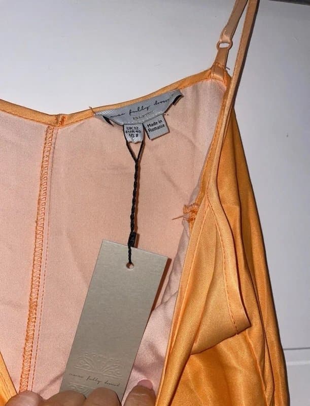 Never Fully Dressed Never Fully Dress Orange Brown Ombre Slip Dress Size 12 Summer Occasion Wedding guest