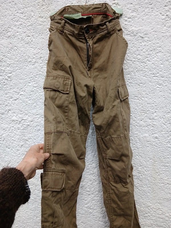 Cargo Khaki High-Waisted 90s Utility Army Trousers
