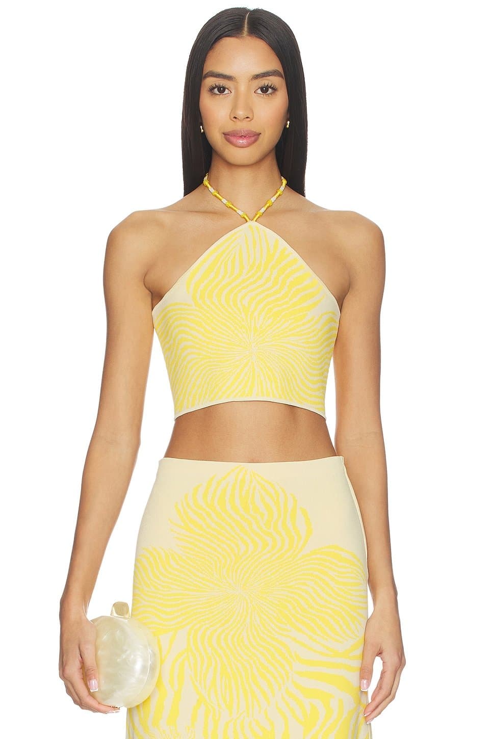 revolve Revolve Alexis Floral Crop Top in Yellow Bloom