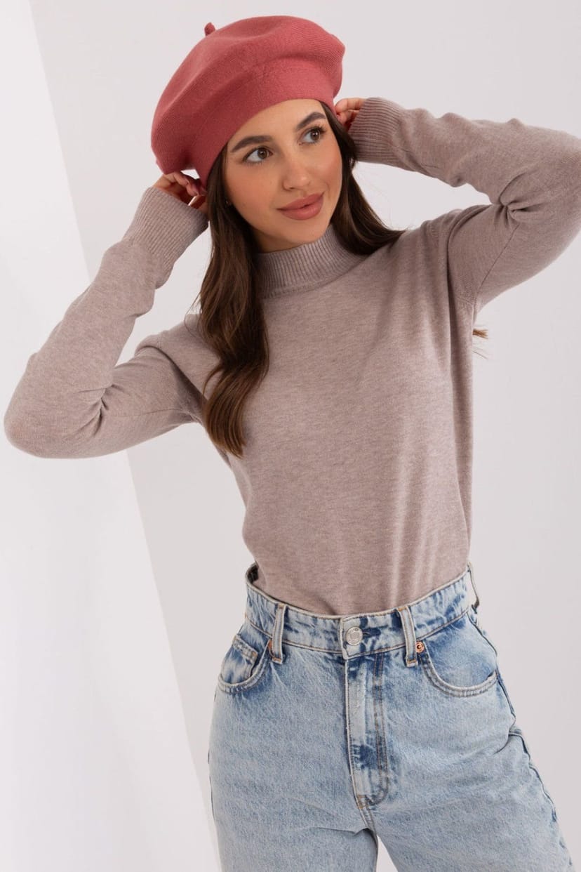 Love Lace Love Lace Women's Beret Hat Soft Felt Classic French Style for Everyday Wear Comfort in Dark Pink - 1