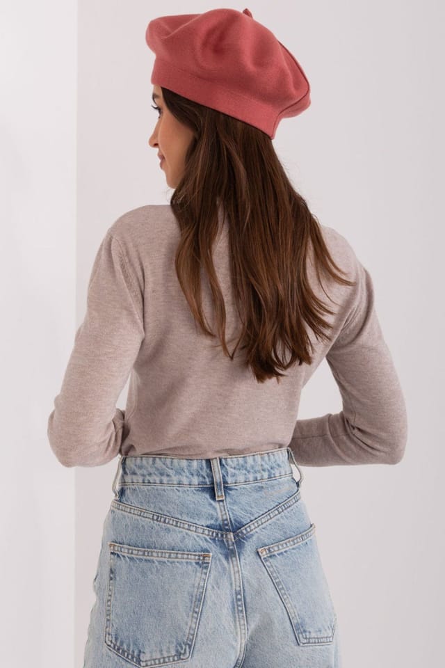 Love Lace Love Lace Women's Beret Hat Soft Felt Classic French Style for Everyday Wear Comfort in Dark Pink - 3