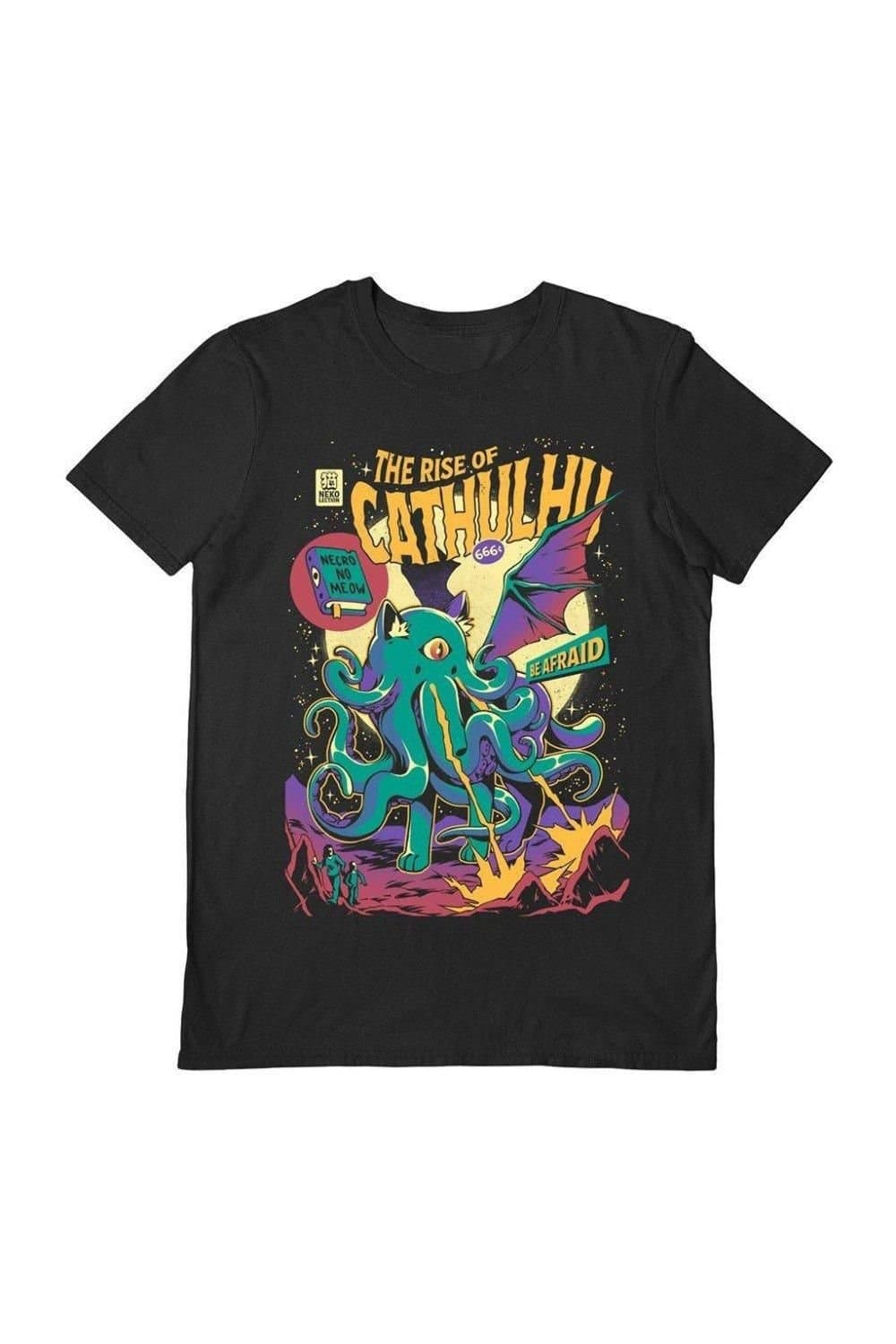 Ilustrata Ilustrata Men's Rise Of Cathulhu T-Shirt in Black